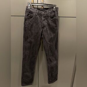 Topo Designs Men’s Black Washed Denim Jeans Size 28 Made in USA